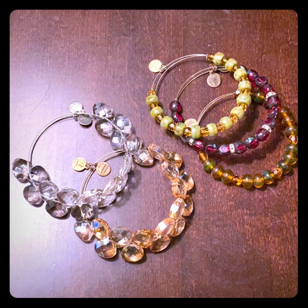 Set of 5 Alex & Ani Bracelets